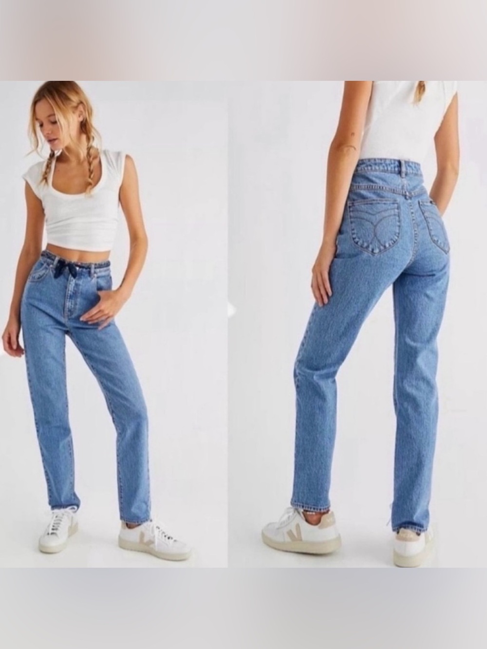 Rolla’s Organic Cotton High Rise Dusters Jeans